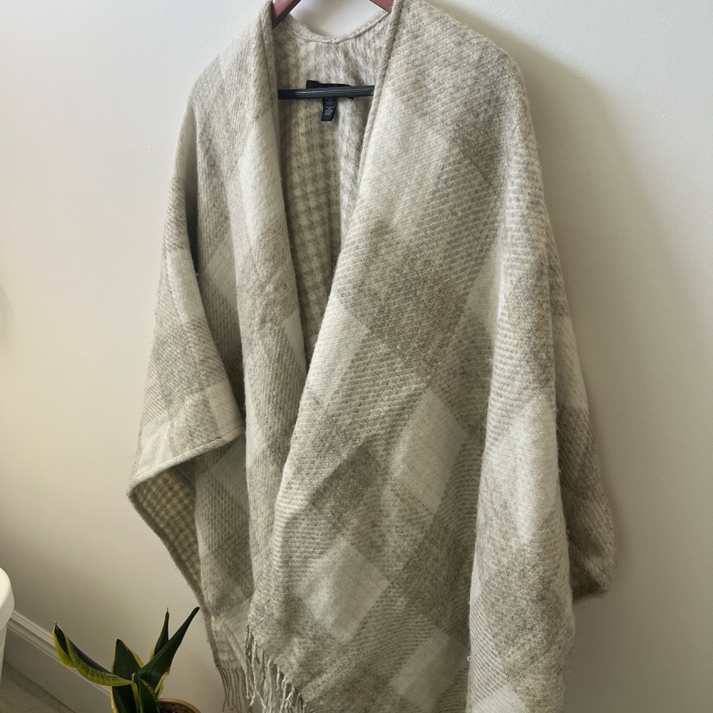 Plaid Shawl Wrap